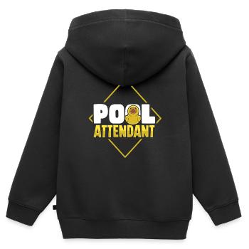 Gummiente Gummienten Entenliebhaber Badezimmer - Kinder Premium Organic Zip Hoodie - Schwarz - Hinten - AI Model Kid Male (0cm)