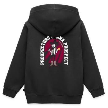 Prospectors Digging Treasure - Kids Premium Organic Zip-up Hoodie - black - Back - AI Model Kid Male (0cm)