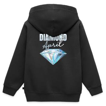 Schürfer Schürfen Schatz - Kinder Premium Organic Zip Hoodie - Schwarz - Hinten - AI Model Kid Male (0cm)
