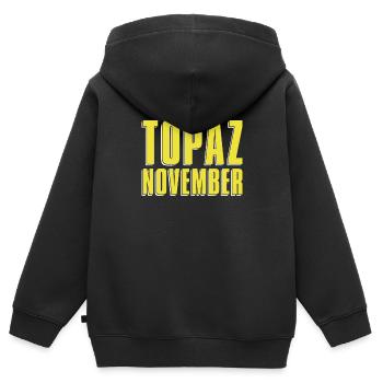 Prospectors Digging Treasure - Kids Premium Organic Zip-up Hoodie - black - Back - AI Model Kid Male (0cm)