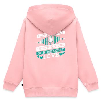 Tontechniker Toningenieur Tontechniker Ehemann - Kinder Premium Organic Zip Hoodie - Rosa - Hinten - AI Model Kid Female (0cm)