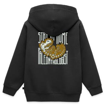 Dinosaur Adult dinosaur - Kids Premium Organic Zip-up Hoodie - black - Back - AI Model Kid Male (0cm)