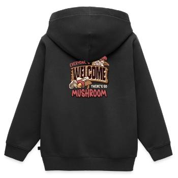 Morels Mushroom Picker Mushroom Farmer Mushroom - Sweat Premium à capuche zippé enfant bio - noir - Dos - AI Model Kid Male (0cm)