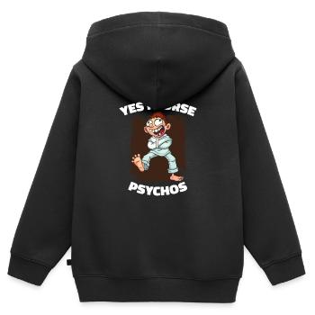 Krankenschwester - Kinder Premium Organic Zip Hoodie - Schwarz - Hinten - AI Model Kid Male (0cm)