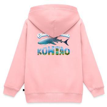 Walhai - Chumpon Pinnacle - Koh Tao - Tauchen - Kinder Premium Organic Zip Hoodie - Rosa - Hinten - AI Model Kid Female (0cm)