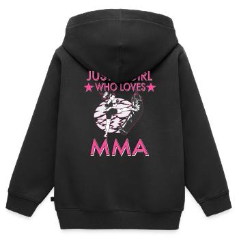 Mixed Martial Arts Martial Arts Mma Women - Kids Premium Organic Zip-up Hoodie - black - Back - AI Model Kid Male (0cm)