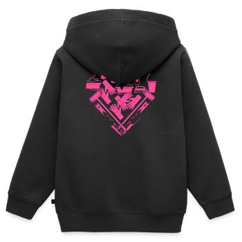 Haushälterin Zimmermädchen Putzfrau - Kinder Premium Organic Zip Hoodie - Schwarz - Hinten - AI Model Kid Male (0cm)