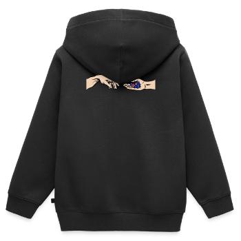 RPG Jeu de plateau Pen and Paper Game Master - Sweat Premium à capuche zippé enfant bio - noir - Dos - AI Model Kid Male (0cm)