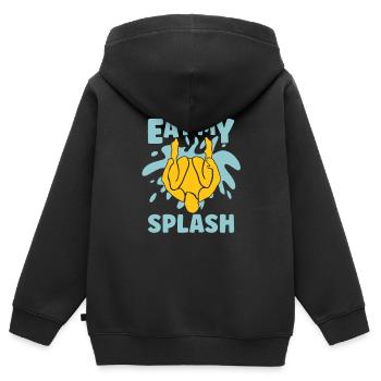 Turmspringen Turmspringer Spritzen - Kinder Premium Organic Zip Hoodie - Schwarz - Hinten - AI Model Kid Male (0cm)