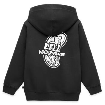 Biologiste Biologiste Cellulaire Biologiste moléculaire - Sweat Premium à capuche zippé enfant bio - noir - Dos - AI Model Kid Male (0cm)