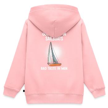 Sailboat Good Taste In Sailboats Bad Taste Im Men - Kinder Premium Organic Zip Hoodie - Rosa - Hinten - AI Model Kid Female (0cm)