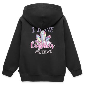Cristaux et pierres de guérison par les cristaux - Sweat Premium à capuche zippé enfant bio - noir - Dos - AI Model Kid Male (0cm)