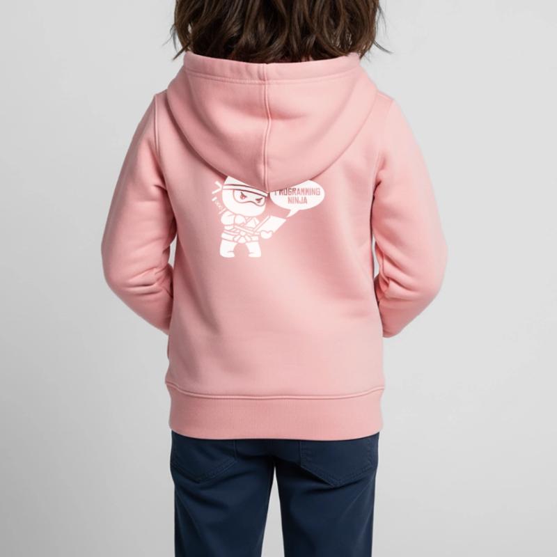 Développeur Coder Programmeur Ninja Sweat Premium à capuche zippé enfant bio