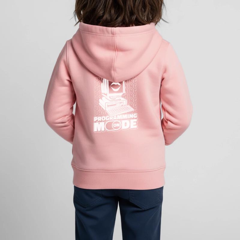 Développeur Coder Programmeur Mode activé Sweat Premium à capuche zippé enfant bio