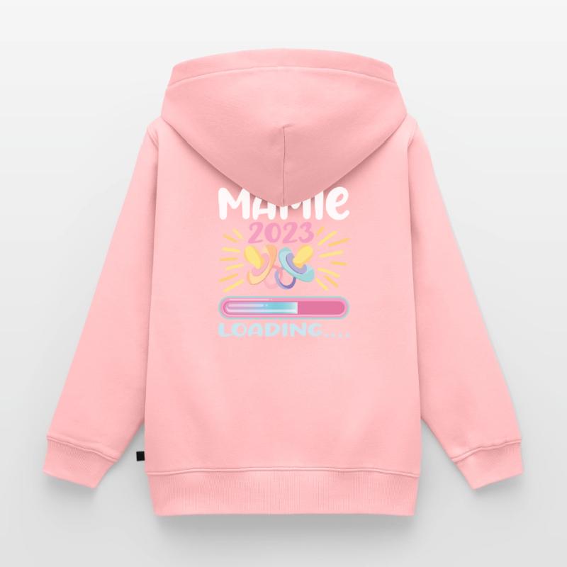 Mamie 2023 Loading Kids Premium Organic Zip-up Hoodie
