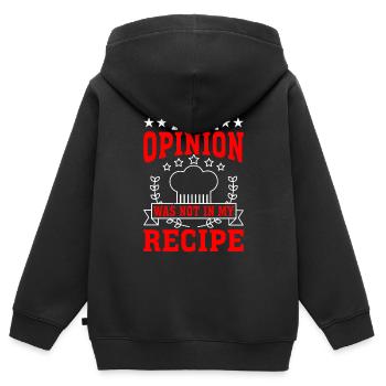 Votre avis n’était pas dans ma recette 4 - Sweat Premium à capuche zippé enfant bio - noir - Dos - AI Model Kid Male (0cm)