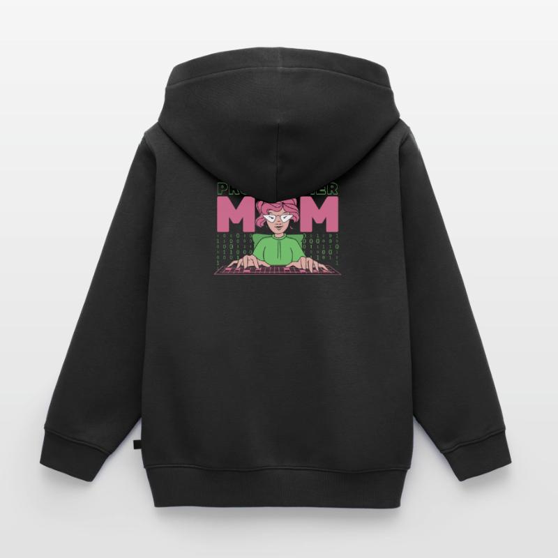 Developer Coder Programmer Mother Kids Premium Organic Zip-up Hoodie