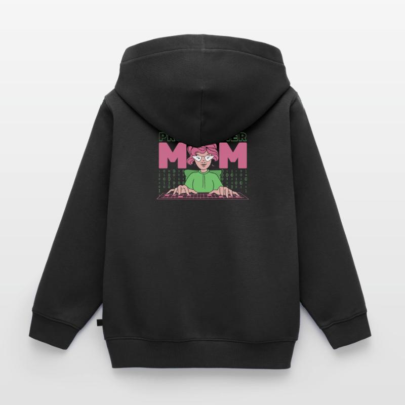 Developer Coder Programmer Mother Kids Premium Organic Zip-up Hoodie