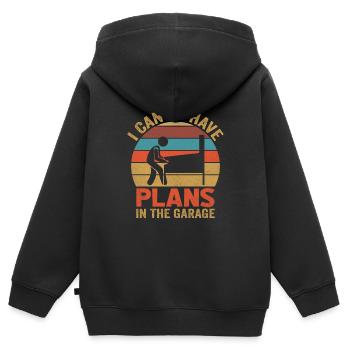 Retro Vintage Arcade Spiel Liebhaber Pinball Masch - Kinder Premium Organic Zip Hoodie - Schwarz - Hinten - AI Model Kid Male (0cm)