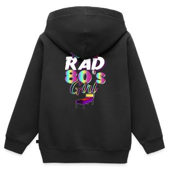 Vintage Retro Pinball Arcade Game Lovers Lifestyle - Kinder Premium Organic Zip Hoodie - Schwarz - Hinten - AI Model Kid Male (0cm)