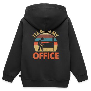 Retro Arcade Maschine Spiel Liebhaber Vintage Pinb - Kinder Premium Organic Zip Hoodie - Schwarz - Hinten - AI Model Kid Male (0cm)
