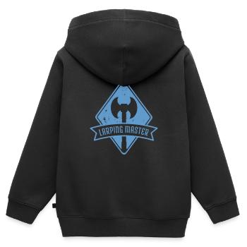 Larp |Live-Action-Rollenspiel |Larpen |Larp - Kinder Premium Organic Zip Hoodie - Schwarz - Hinten - AI Model Kid Male (0cm)