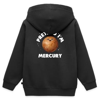 Mercure - Sweat Premium à capuche zippé enfant bio - noir - Dos - AI Model Kid Male (0cm)