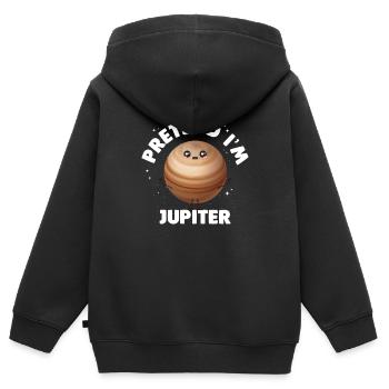 Jupiter - Sweat Premium à capuche zippé enfant bio - noir - Dos - AI Model Kid Male (0cm)