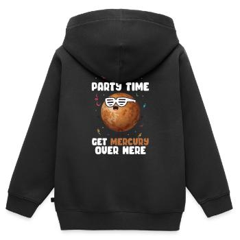 Mercure - Sweat Premium à capuche zippé enfant bio - noir - Dos - AI Model Kid Male (0cm)