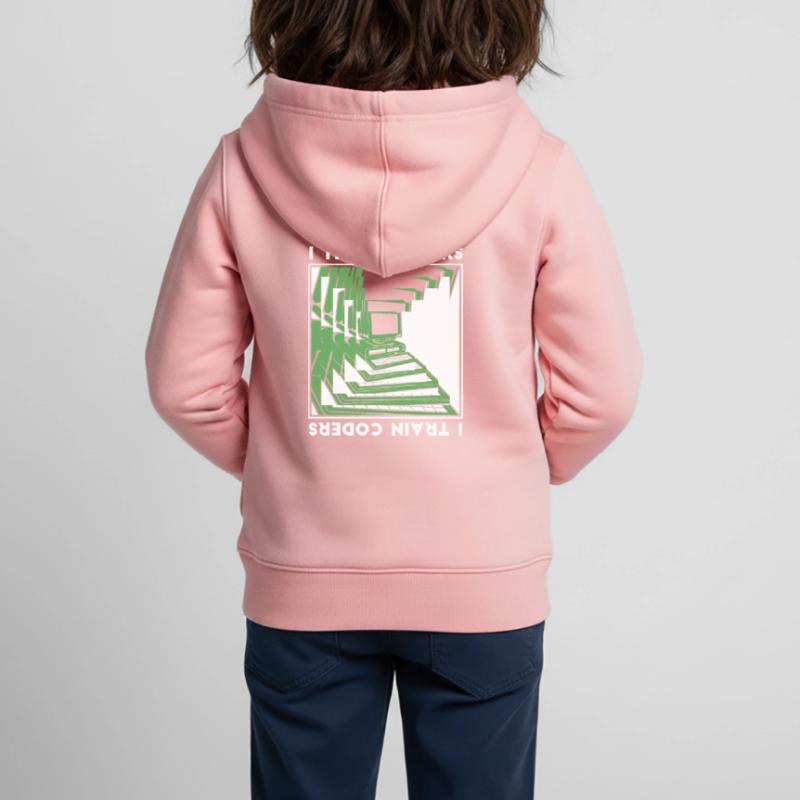 Developer Coder Programmer Encoder Kids Premium Organic Zip-up Hoodie