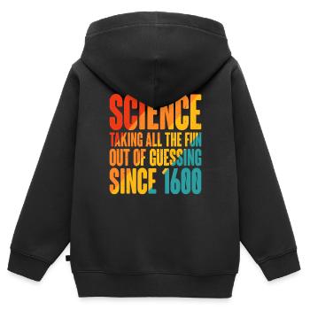 La science, enlever tout le plaisir de deviner 11 - Sweat Premium à capuche zippé enfant bio - noir - Dos - AI Model Kid Male (0cm)