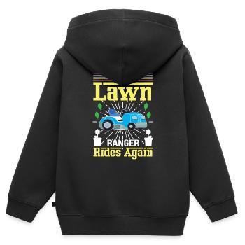Le garde forestier conduit à nouveau le gardien - Sweat Premium à capuche zippé enfant bio - noir - Dos - AI Model Kid Male (0cm)
