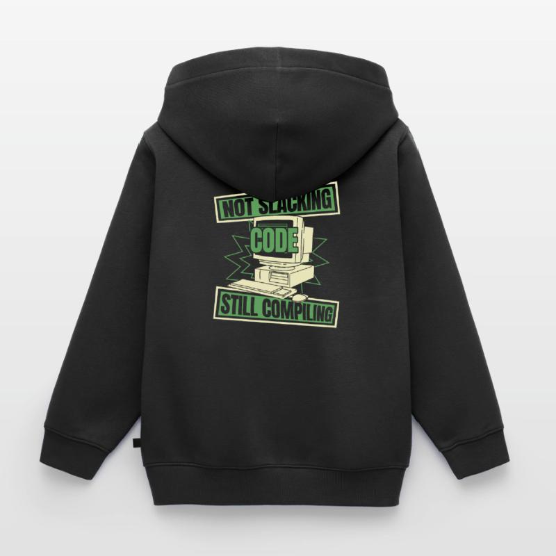 Entwickler Coder Programmierer Nachlassen Kinder Premium Organic Zip Hoodie