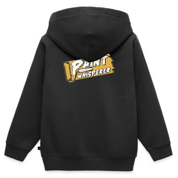 Maler Lackierer - Kinder Premium Organic Zip Hoodie - Schwarz - Hinten - AI Model Kid Male (0cm)