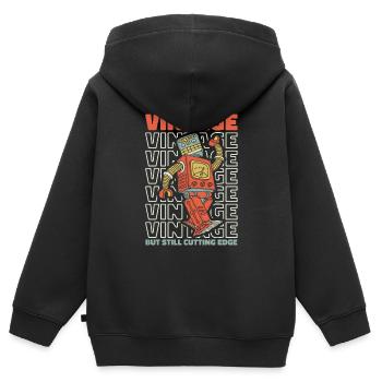 Robotique Ai Robot - Sweat Premium à capuche zippé enfant bio - noir - Dos - AI Model Kid Male (0cm)