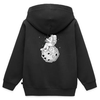 Klarinette Player Orchestra Musiker - Kinder Premium Organic Zip Hoodie - Schwarz - Hinten - AI Model Kid Male (0cm)