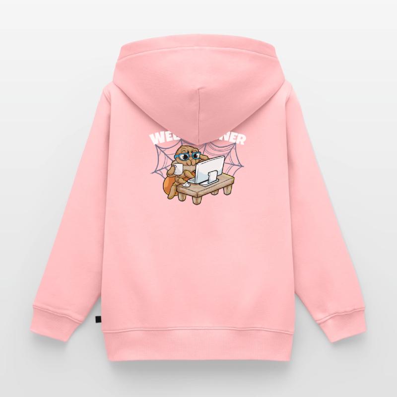 Webdesign Spider Programmation Programmeur IT Sweat Premium à capuche zippé enfant bio