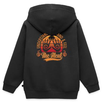 Reiki Praktizierende & Reiki Master - Kinder Premium Organic Zip Hoodie - Schwarz - Hinten - AI Model Kid Male (0cm)