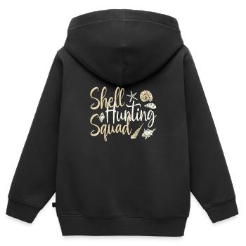 Muscheln Miesmuscheln Sammler - Kinder Premium Organic Zip Hoodie - Schwarz - Hinten - AI Model Kid Male (0cm)