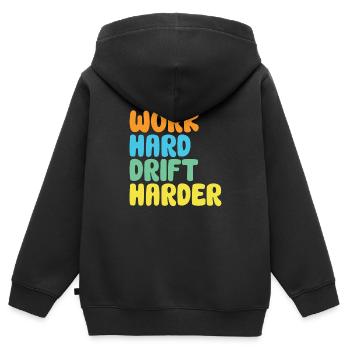 Auto Drifting Racing Racing Car Motorsport - Kids Premium Organic Zip-up Hoodie - black - Back - AI Model Kid Male (0cm)