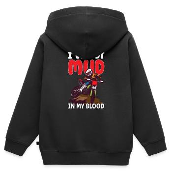 Dirt Bike Dirt Bike Riding Motocross Dirt Biking - Kinder Premium Organic Zip Hoodie - Schwarz - Hinten - AI Model Kid Male (0cm)