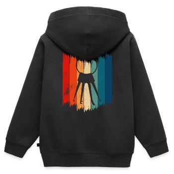 Vintage Lock Picks Retro Lock Picking - Kinder Premium Organic Zip Hoodie - Schwarz - Hinten - AI Model Kid Male (0cm)
