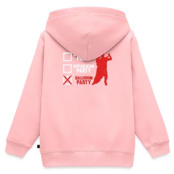 Democratic Party Republican Party Ballroom Party - Kids Premium Organic Zip-up Hoodie - rose - Back - AI Model Kid Female (0cm)