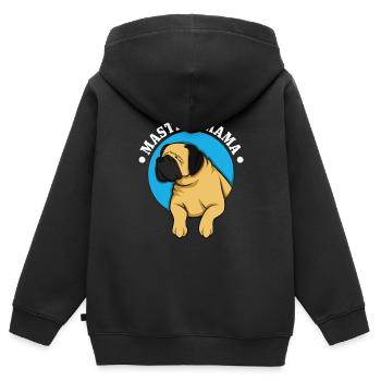 Mâtin - Sweat Premium à capuche zippé enfant bio - noir - Dos - AI Model Kid Male (0cm)