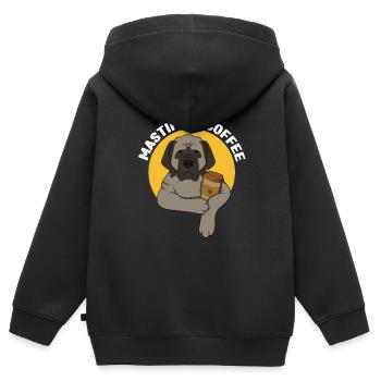 Mâtin - Sweat Premium à capuche zippé enfant bio - noir - Dos - AI Model Kid Male (0cm)
