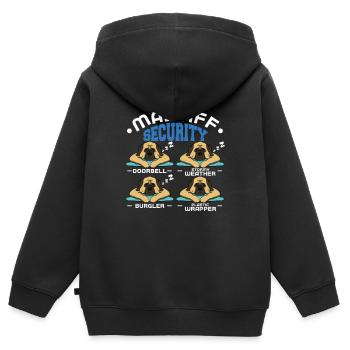 Mâtin - Sweat Premium à capuche zippé enfant bio - noir - Dos - AI Model Kid Male (0cm)