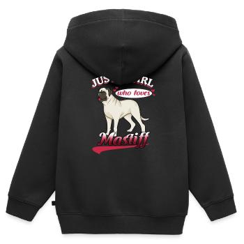 Mâtin - Sweat Premium à capuche zippé enfant bio - noir - Dos - AI Model Kid Male (0cm)