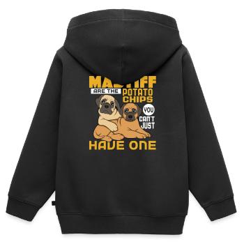 Mâtin - Sweat Premium à capuche zippé enfant bio - noir - Dos - AI Model Kid Male (0cm)