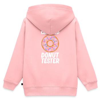 Donut streut Donut gebratener Teig süßes Dessert - Kinder Premium Organic Zip Hoodie - Rosa - Hinten - AI Model Kid Female (0cm)