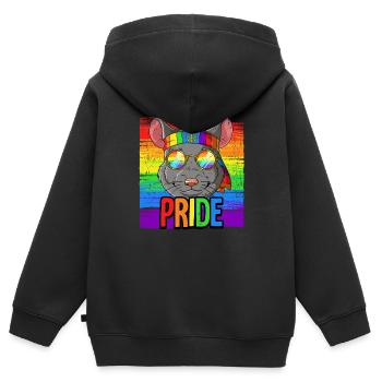 Pride LGBTQ Christopher Street Day Kostüm Pride - Kinder Premium Organic Zip Hoodie - Schwarz - Hinten - AI Model Kid Male (0cm)